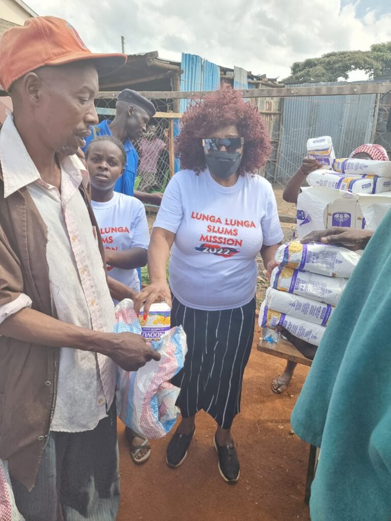 a man, a woman and a boy at food evangelism